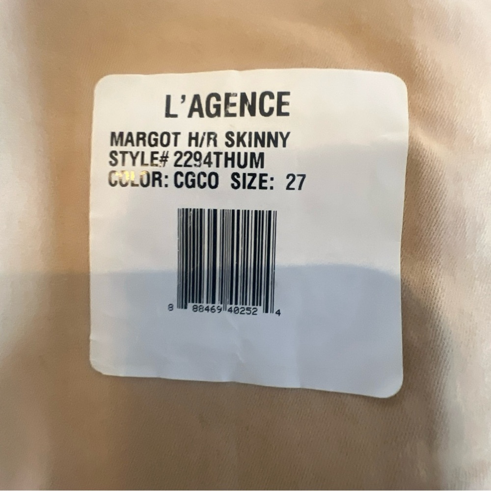 L'Agence Margot High-Rise Skinny Ankle Jeans Color CGCO Women’s Size27 #2294THUM - Picture 9 of 10